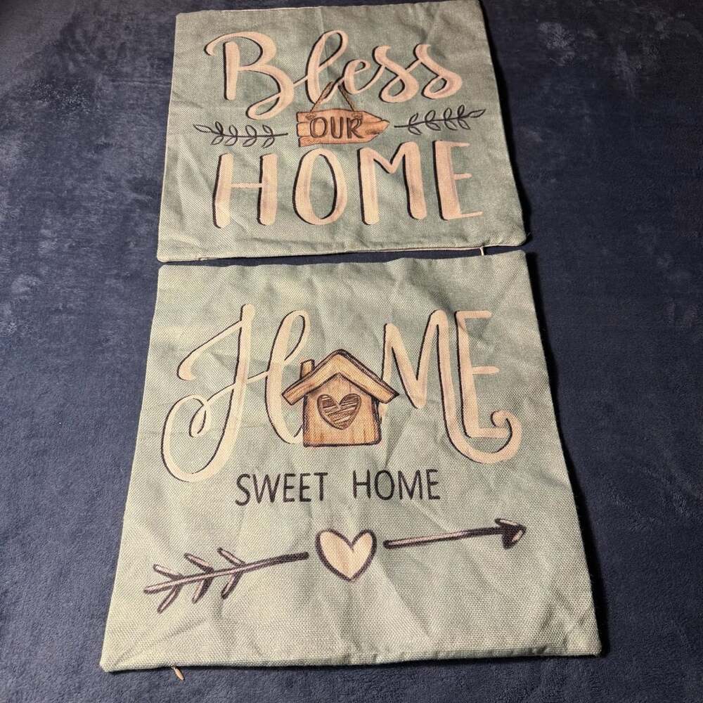 Bless Our Home Sweet Home Throw Pillow Covers